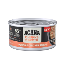 Acana  Canned Food Chunks In Broth Salmon & Chic 85g
